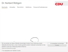 Tablet Screenshot of norbert-roettgen.de